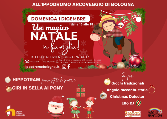 DOMENICA 1 DICEMBRE "Un magico Natale in famiglia" - Evento per famiglie